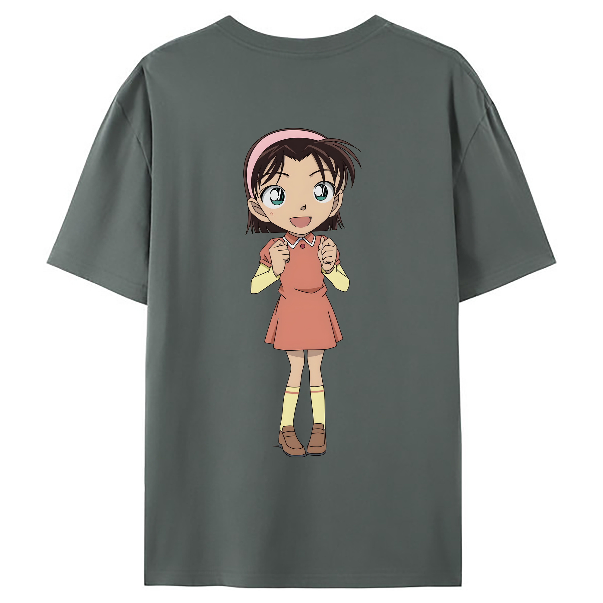 （画像用） 名探偵コナン 吉田 歩美 よしだ あゆみ Detective Conan my Yeager 綿100％ メンズ半袖Tシャツ（バックプリント） 通気性